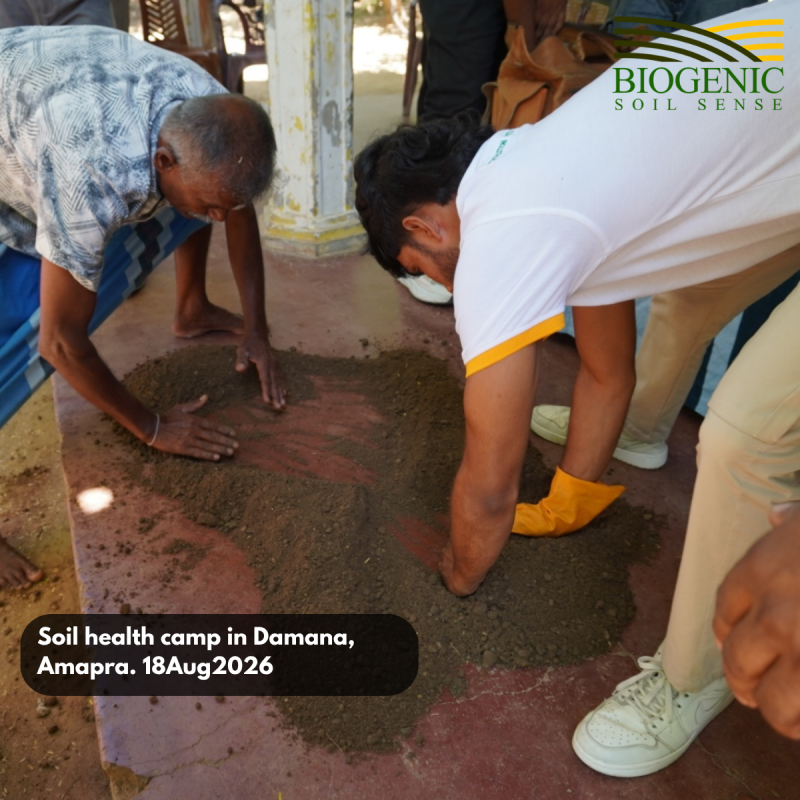 Soil health camp in Damana, Amapra. 18Aug2026