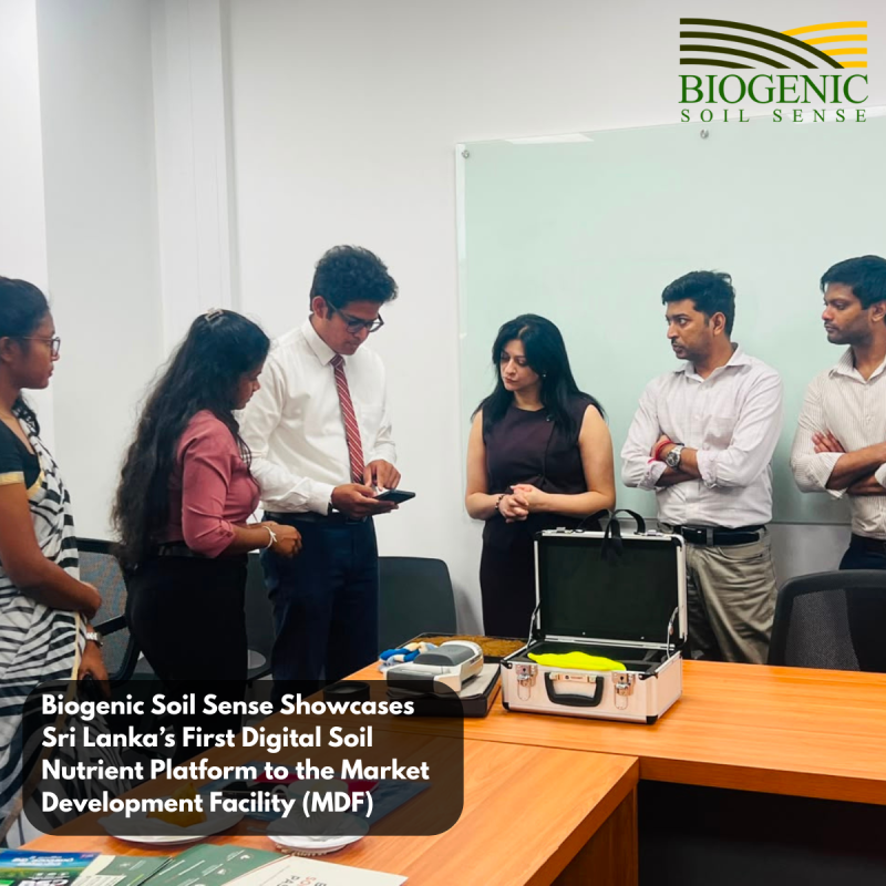 Biogenic Soil Sense Showcases Sri Lanka’s First Digital Soil Nutrient Platform to the Market Development Facility (MDF)
