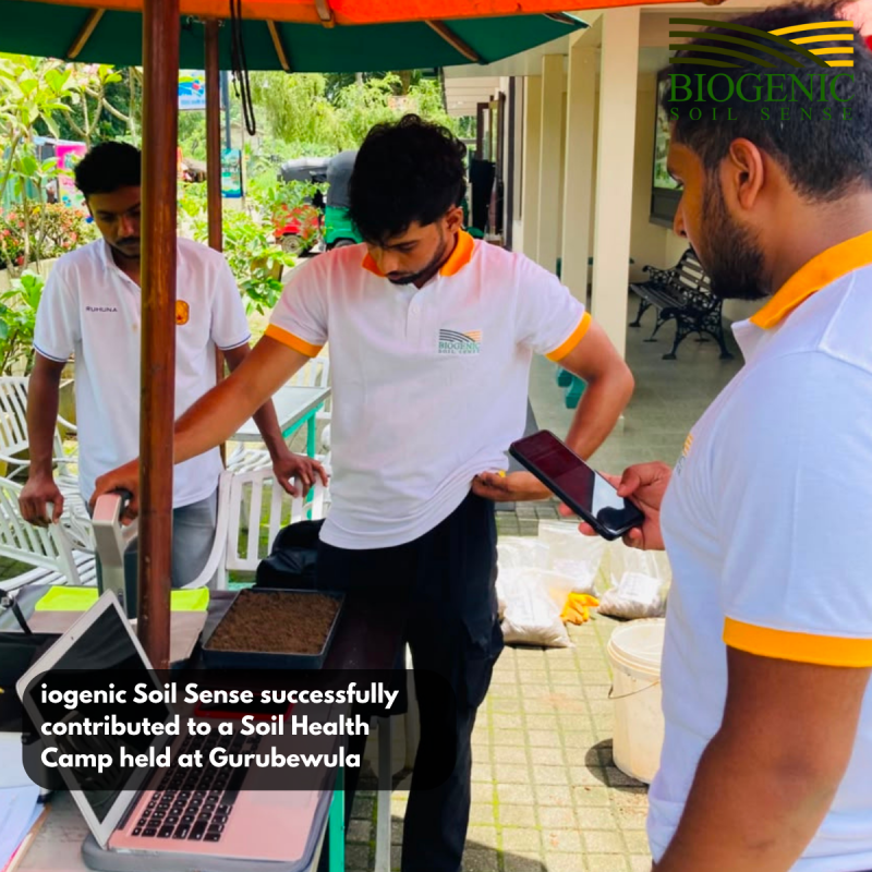 Biogenic Soil Sense successfully contributed to a Soil Health Camp held at Gurubewula, bringing rapid soil analysis and practical nutrient advisory directly to the farming community.