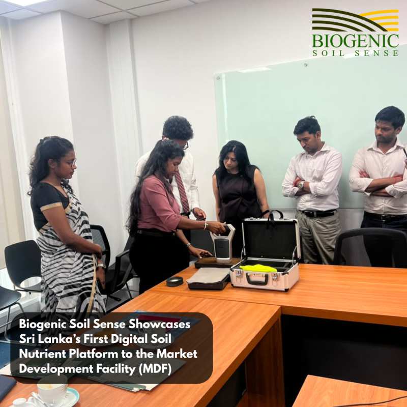 Biogenic Soil Sense Showcases Sri Lanka’s First Digital Soil Nutrient Platform to the Market Development Facility (MDF)