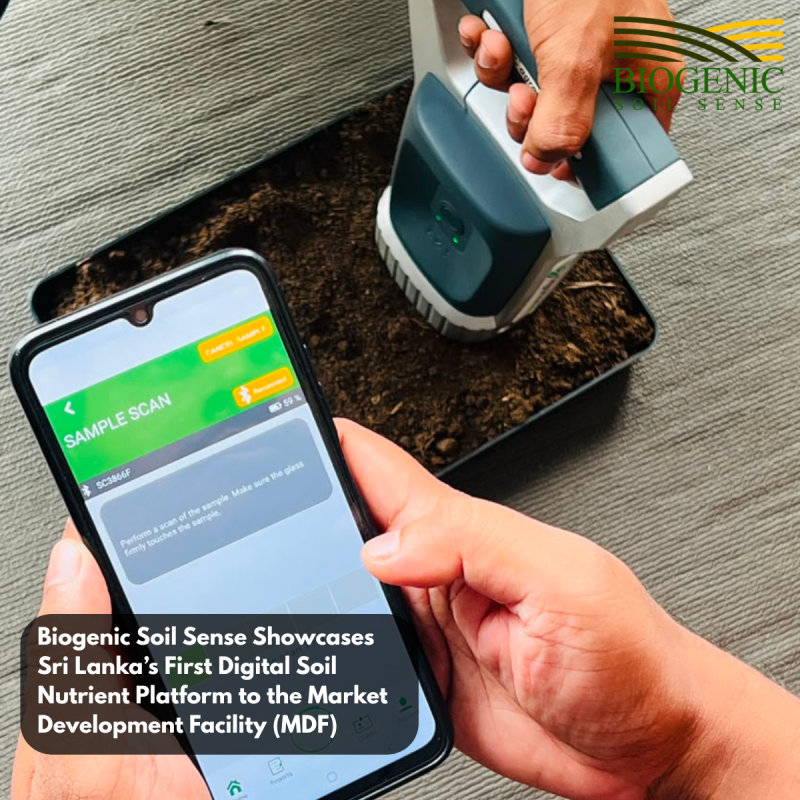 Biogenic Soil Sense Showcases Sri Lanka’s First Digital Soil Nutrient Platform to the Market Development Facility (MDF)