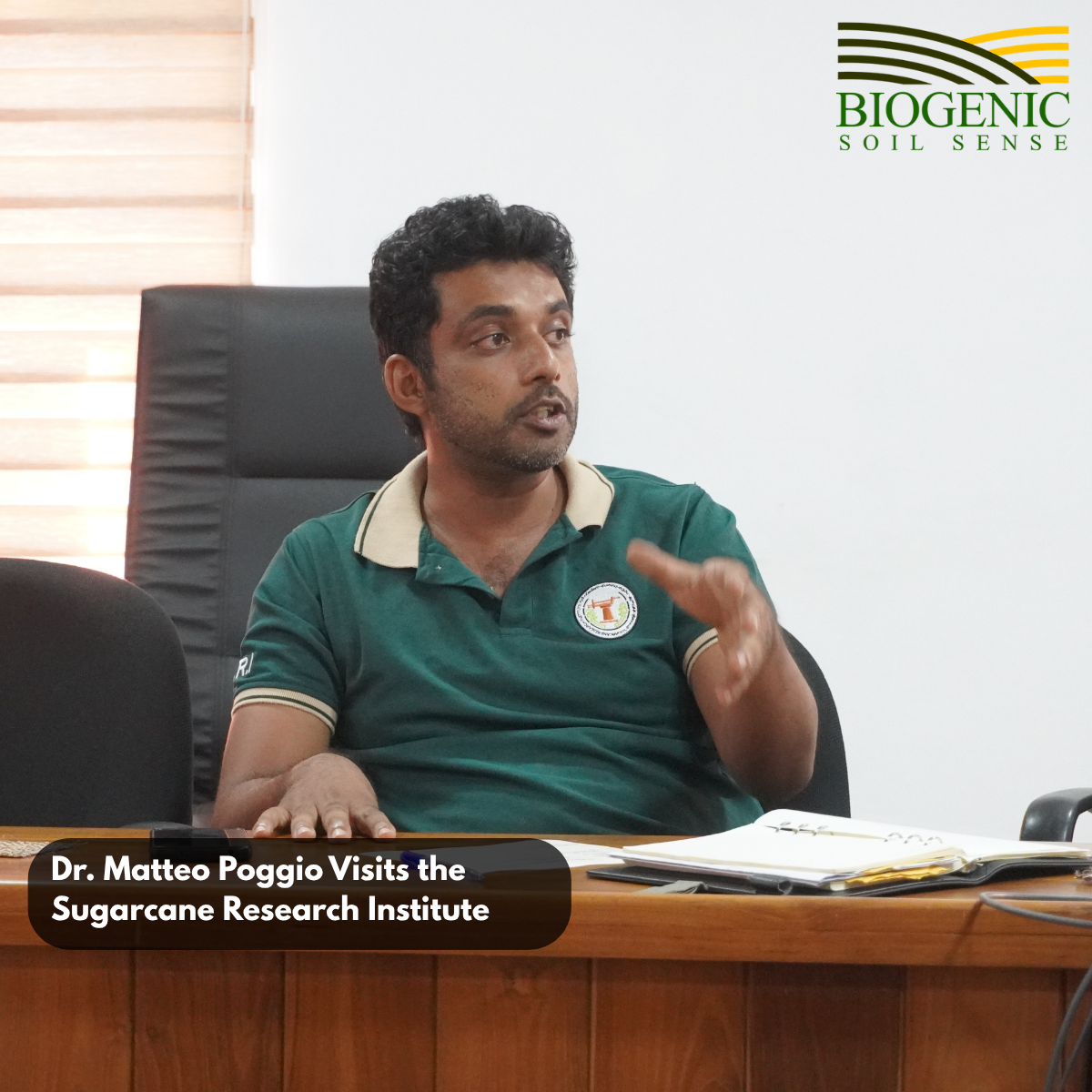 Advancing Sensor Based Agricultural Diagnostics in Sri Lanka: Dr. Matteo Poggio Visits the Sugarcane Research Institute